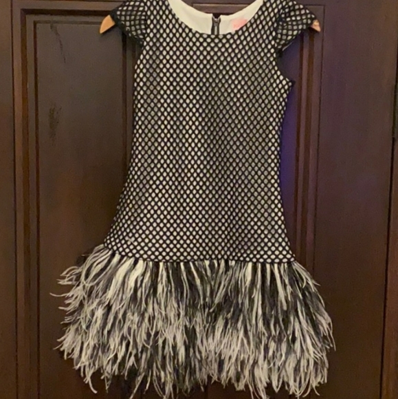 Chasing fireflies feather party dress 4 5 8 10 16 - Picture 11 of 17